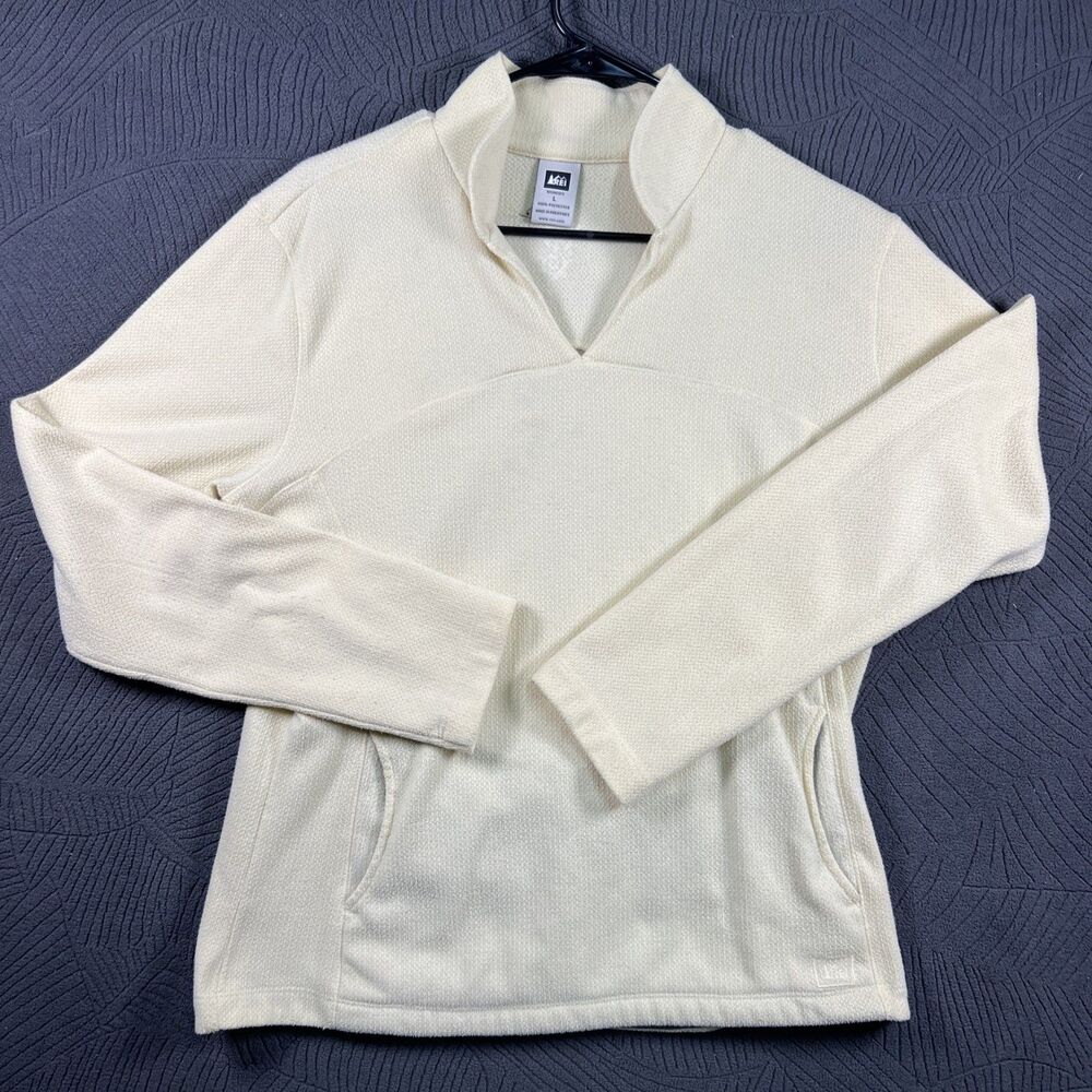 REI Cream Pullover Activewear Sweater L